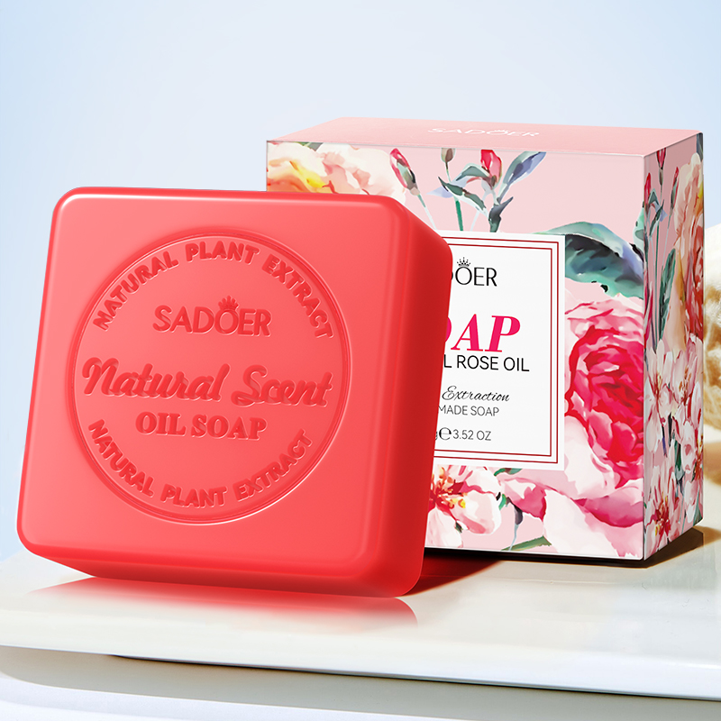 Soap Making Essential Oils - Handgemachte Seife Natürliche Kräuter-Rosenöl-Seife Ölkontrolle Badeseife,