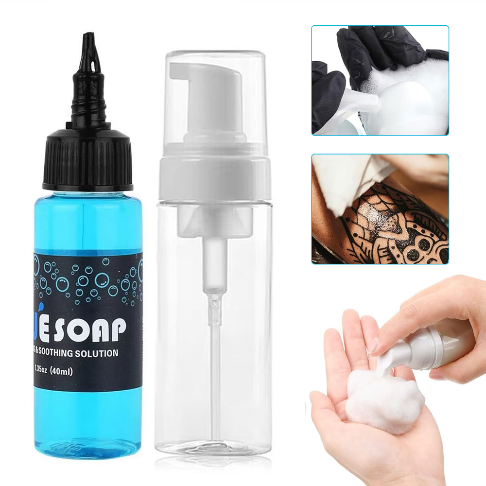 Soap Making Foam - Tattoo Blue Soap Hochkonzentrierte Tattoo-Reinigung Beruhigende