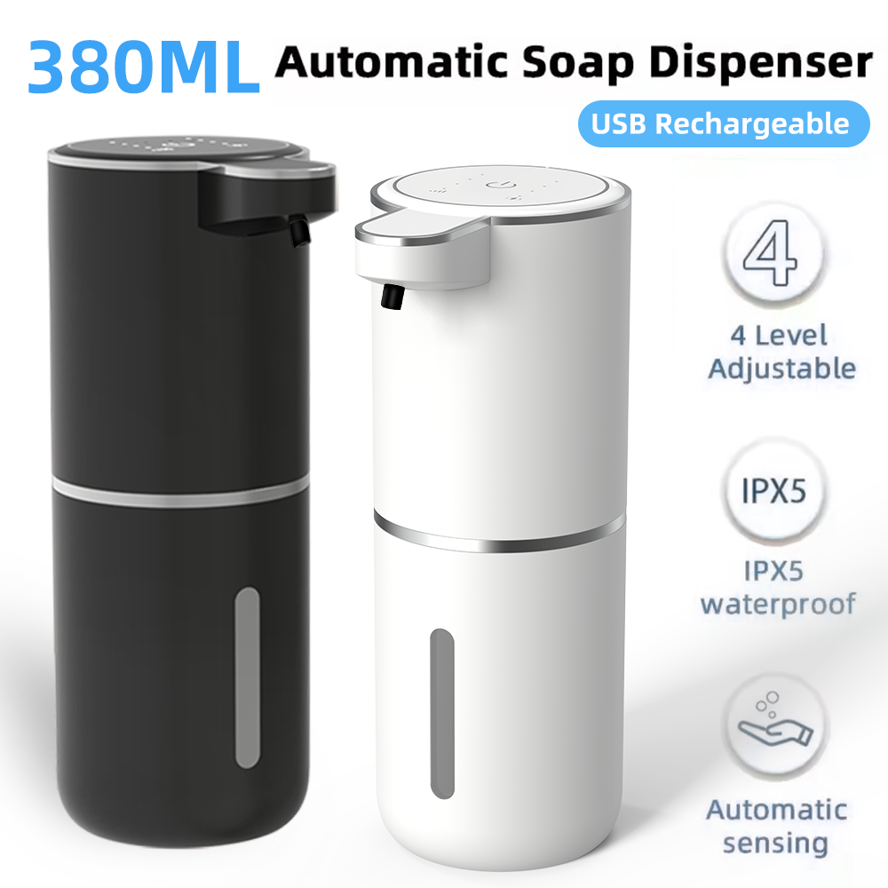Soap Making Foam - 380 ml berührungsloser IPX5 wasserdichter 4-Gang-einstellbarer