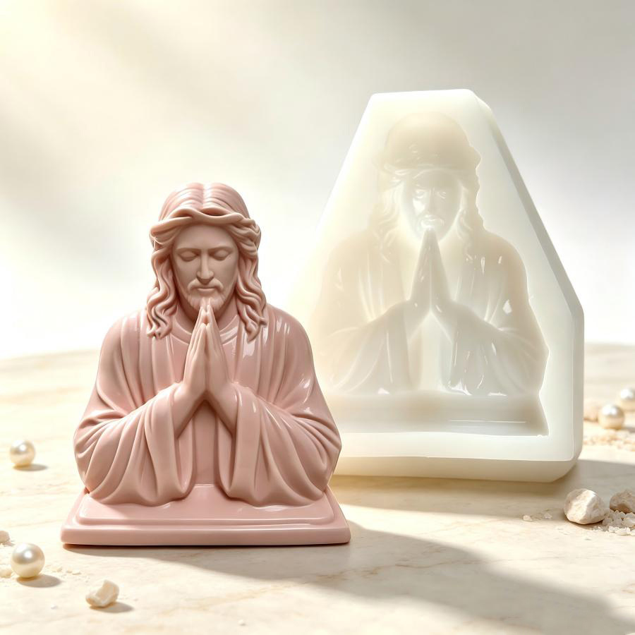 Große Jesus-Gebetsfigur Siliko – Soap Making Recipes Bewertung und Preis