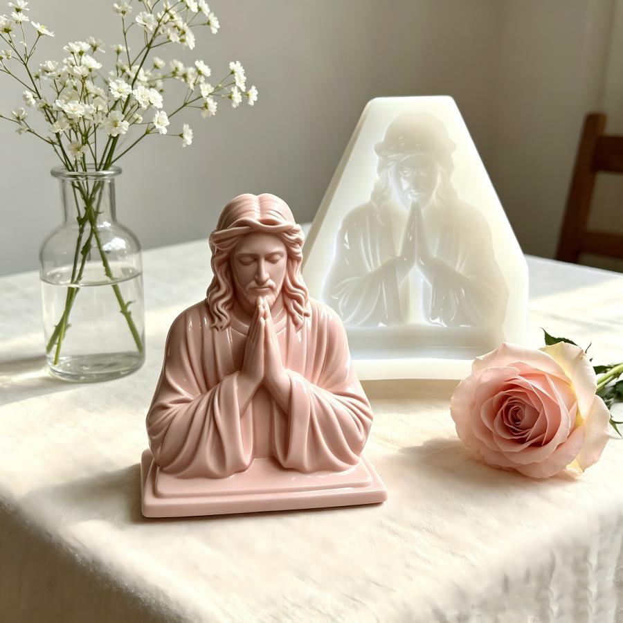 Große Jesus-Gebetsfigur Siliko – Soap Making Recipes Bewertung und Preis