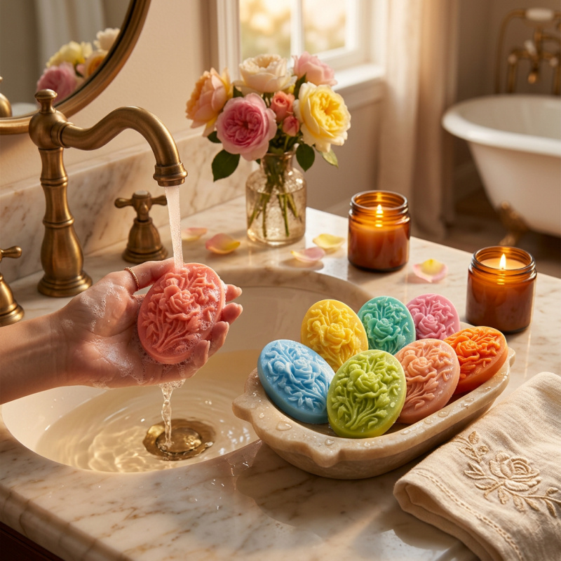 4 Silikonformen in Blumenform, – Soap Making Ideas Bewertung und Preis